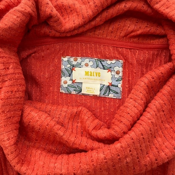 Beautiful Cowl Neck Maeve Anthropologie knit frilly top. Size Small. - Picture 6 of 15